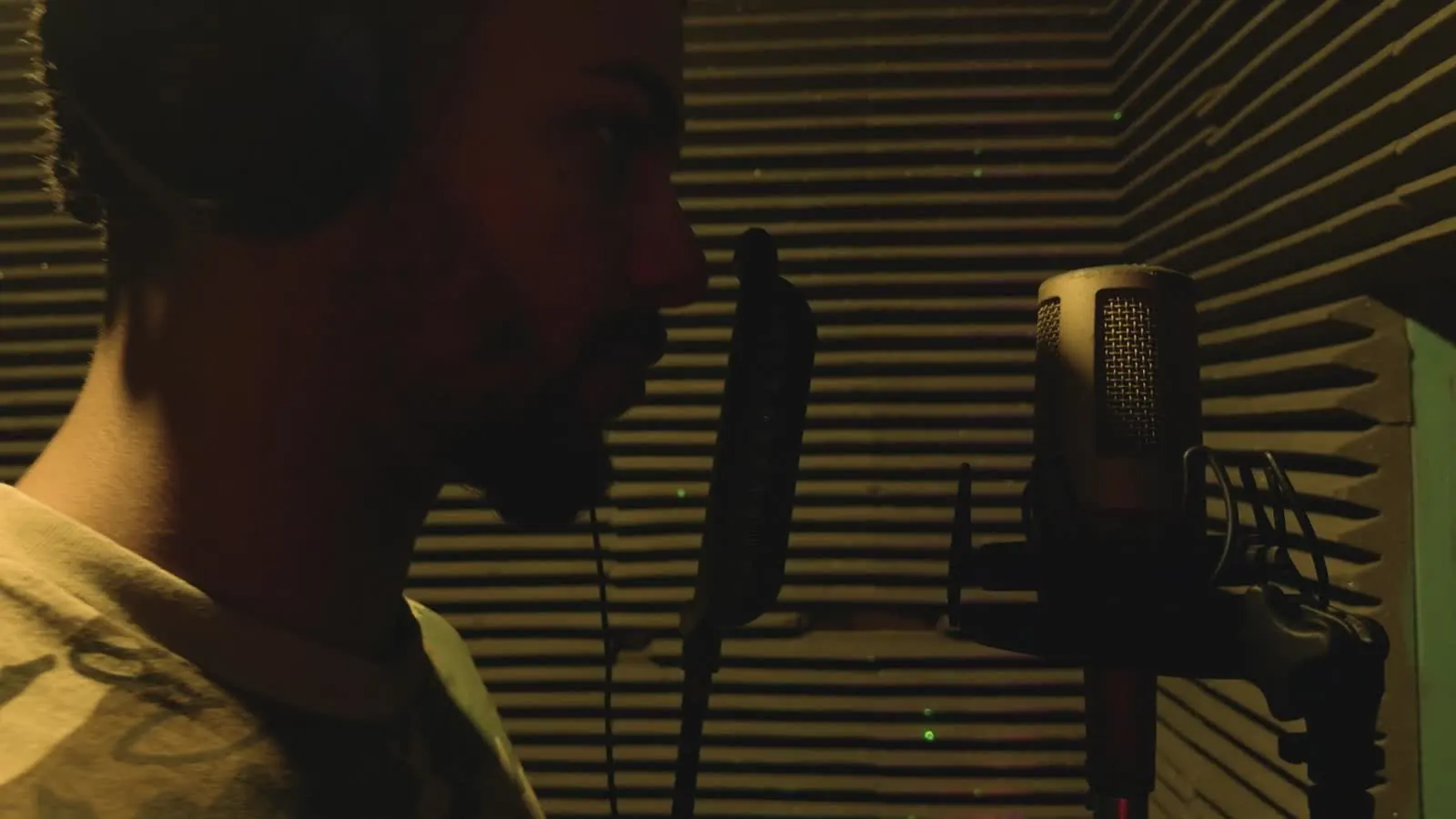 43Hyperactive recording vocals, still from Creatives Don't Care episode 2