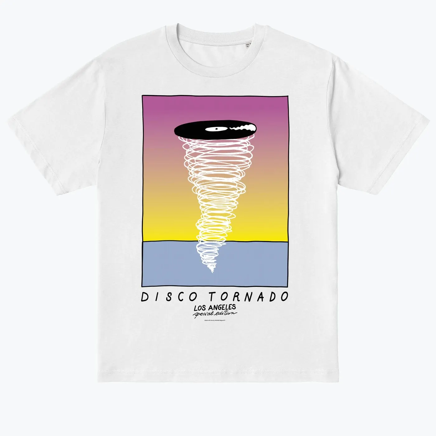Limited edition t-shirt design, white