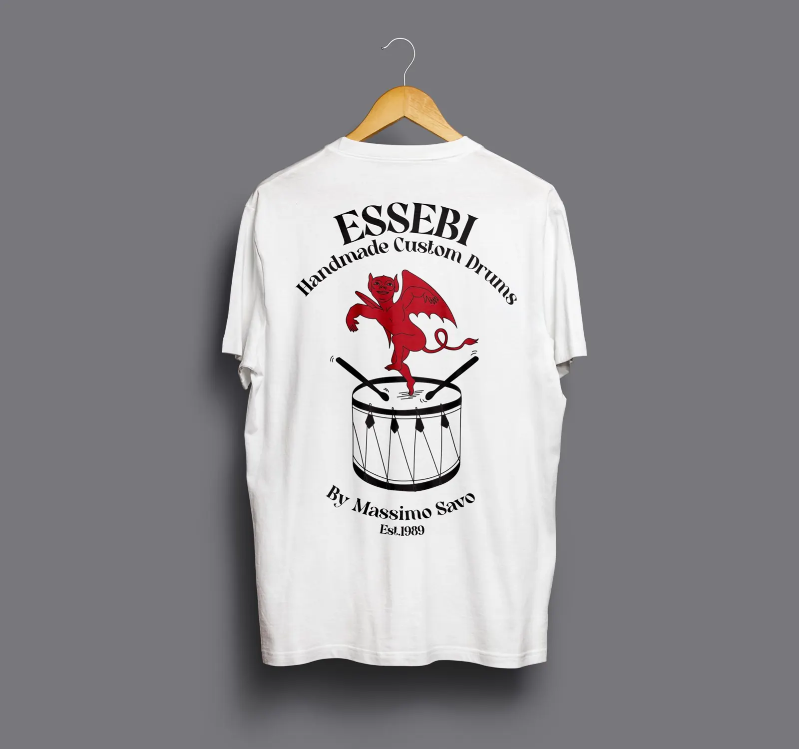 Essebi Drums t-shirt illustration