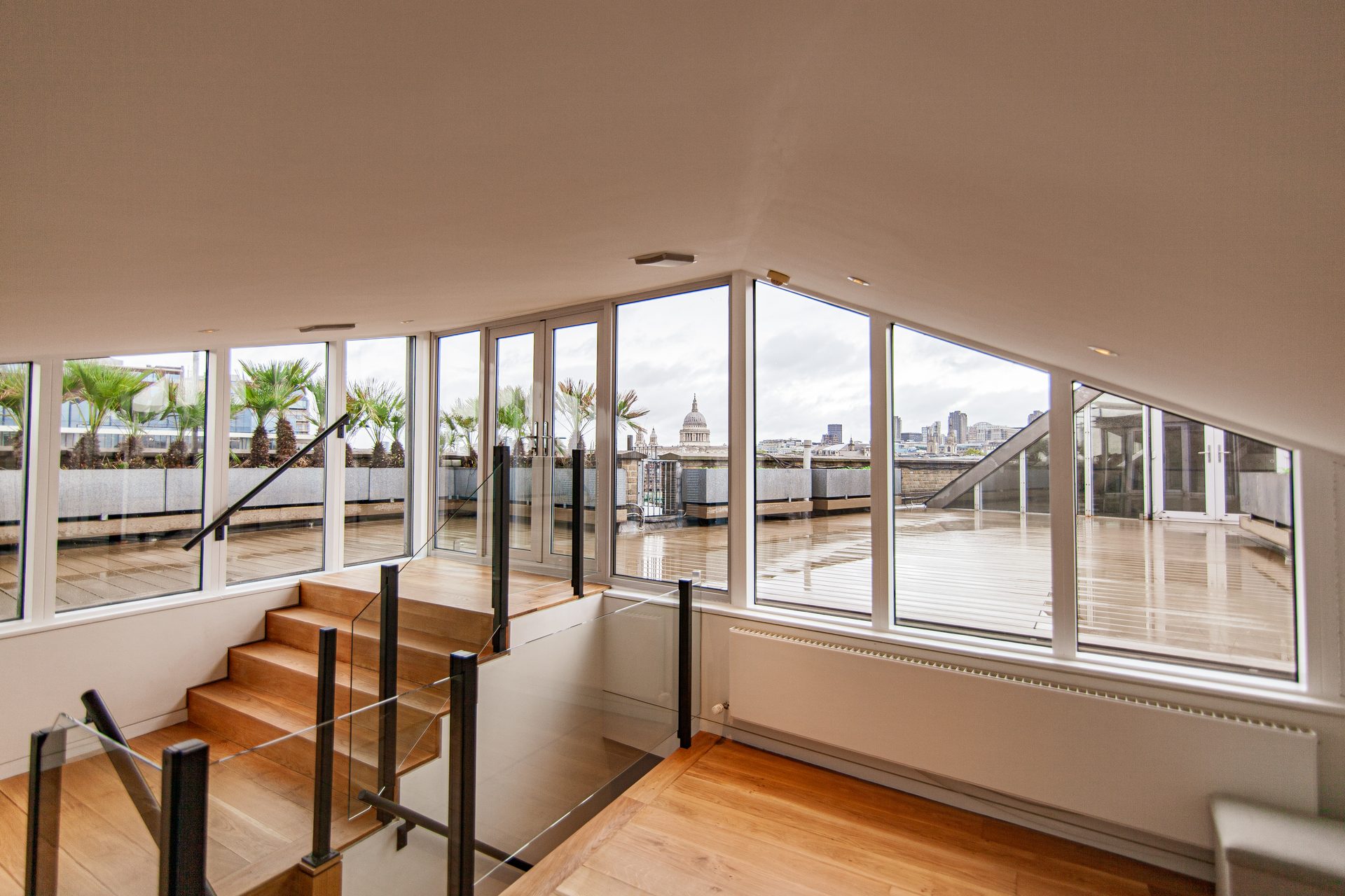 Study desk with porthole window