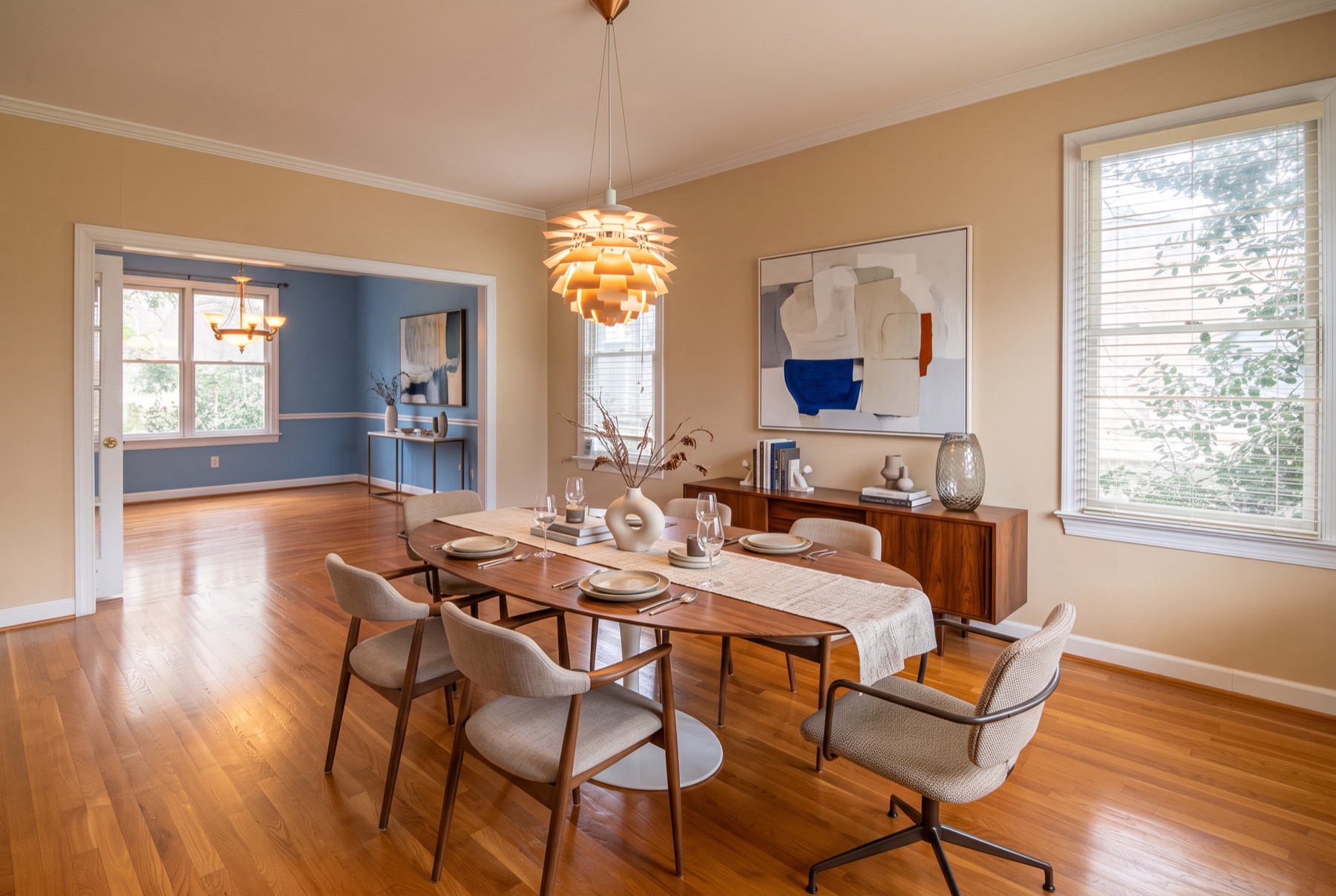 Dining room after