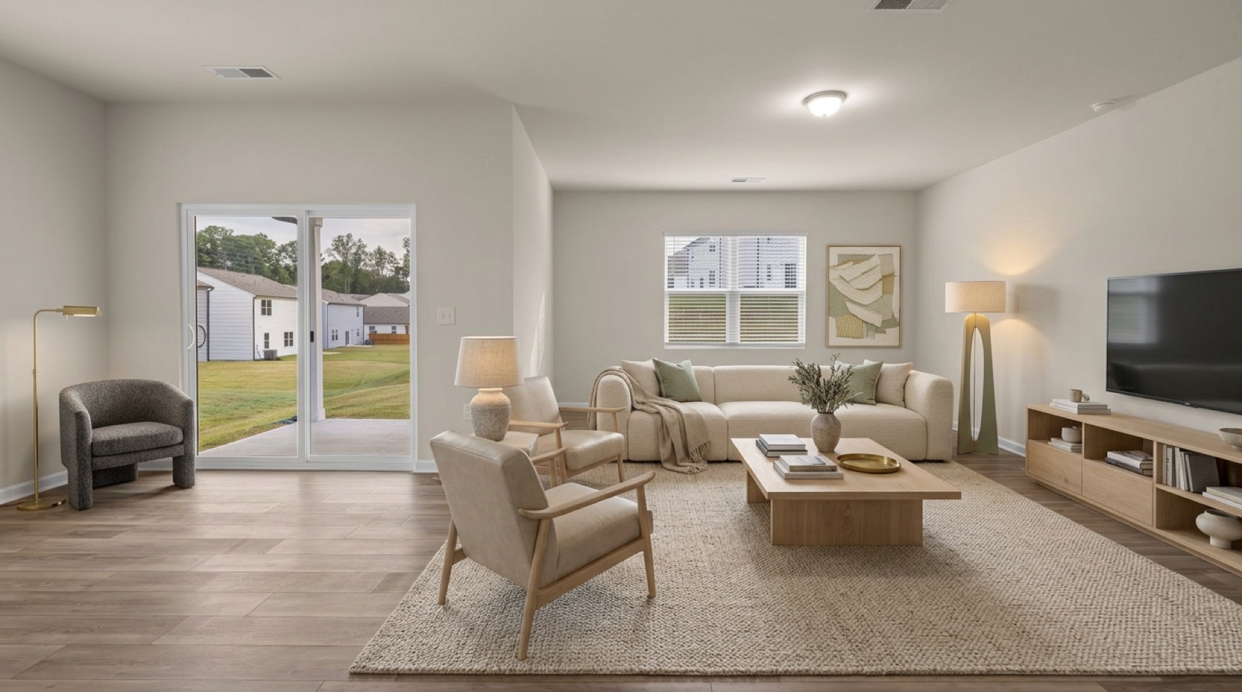 Living room after